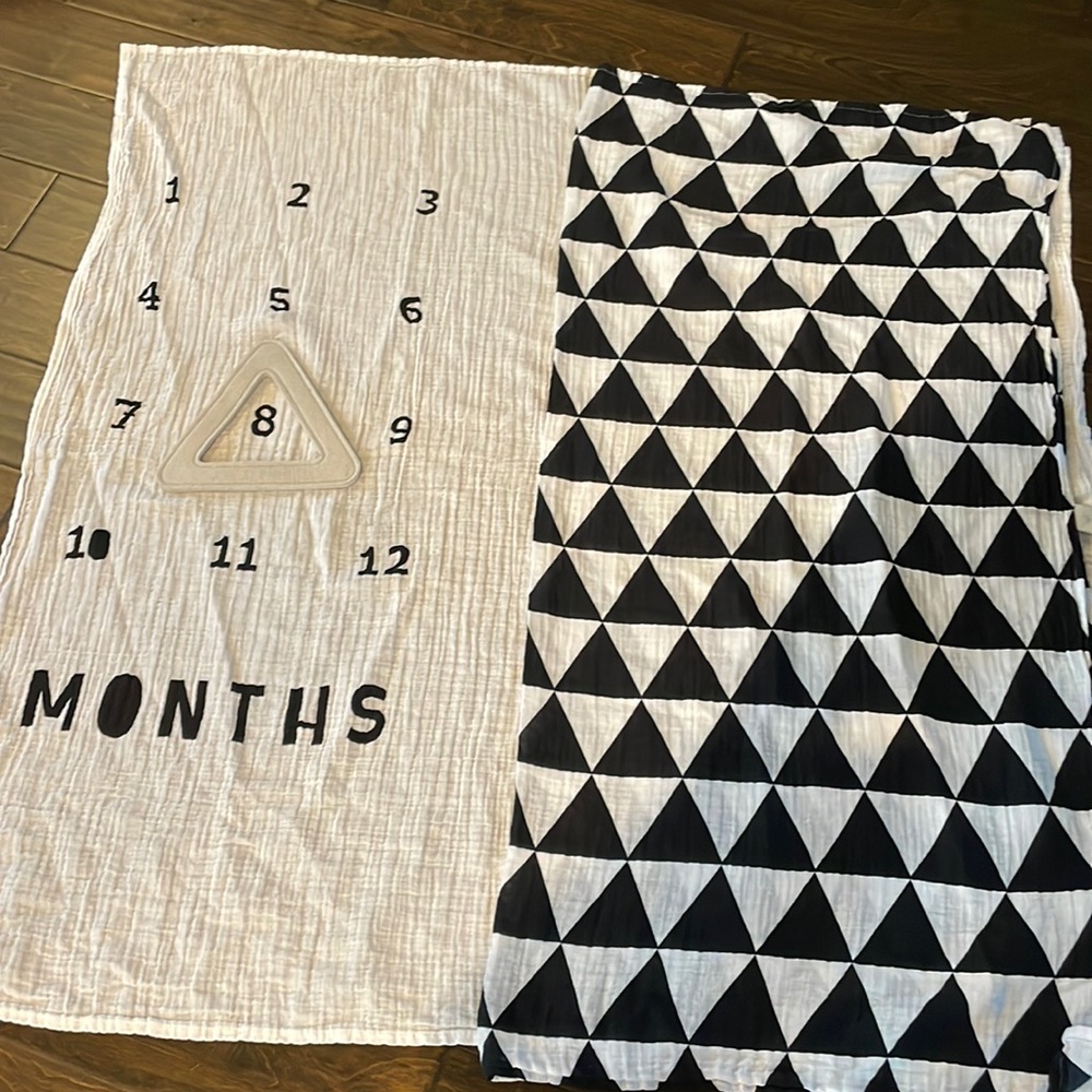 Baby milestone blanket